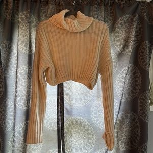 Thick cropped turtle neck comfy good for layering brand unknown